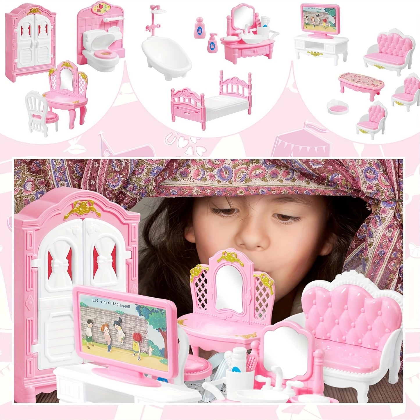 Mini House Furniture Set  1:12 Furniture Accessories Model