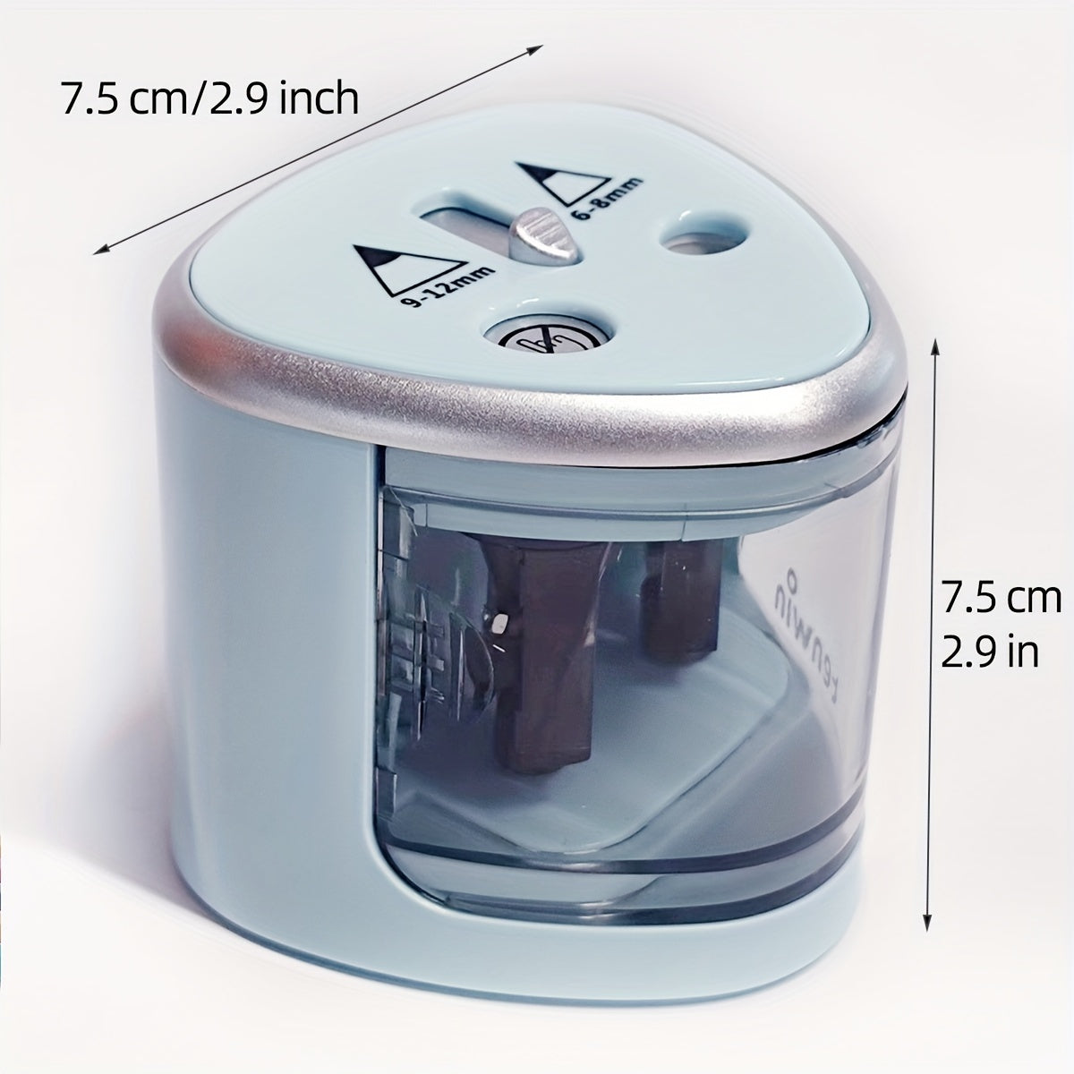 Electric Pencil Sharpener Thick And Thin Double Hole Semi-automatic