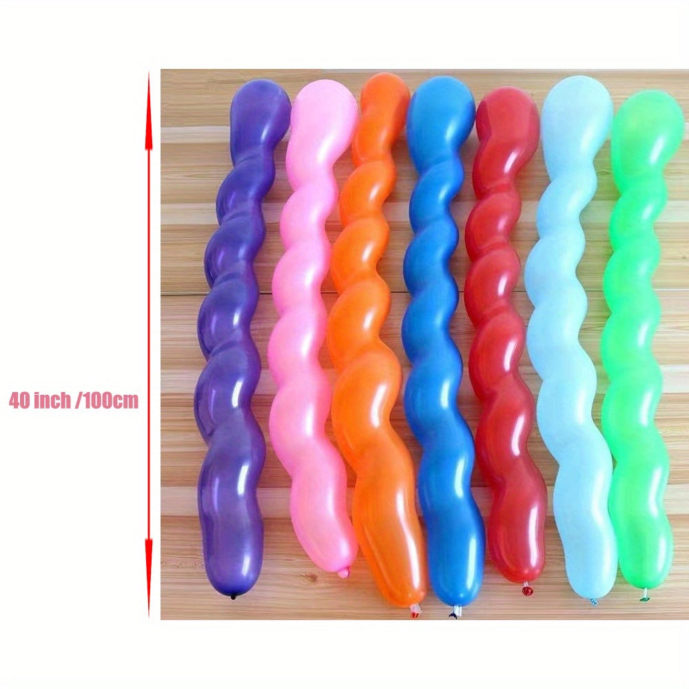 40pcs Spiral Latex Balloons Party Decorations