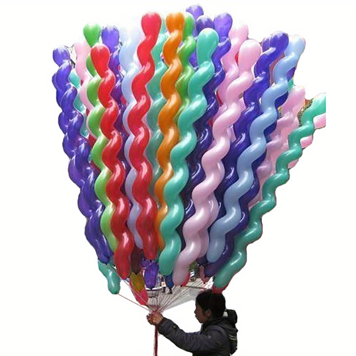 40pcs Spiral Latex Balloons Party Decorations