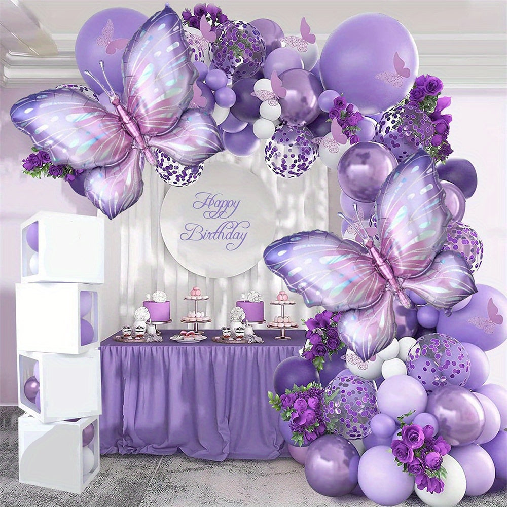 129-Piece Butterfly Balloon Garland Kit