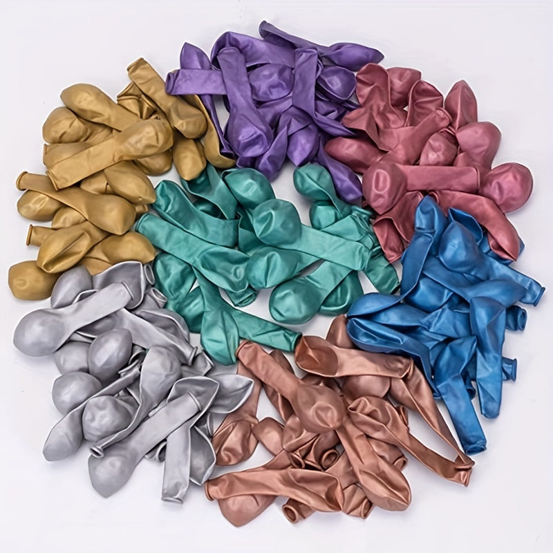 100pcs 5 Inch Metal Mixed Color Balloons