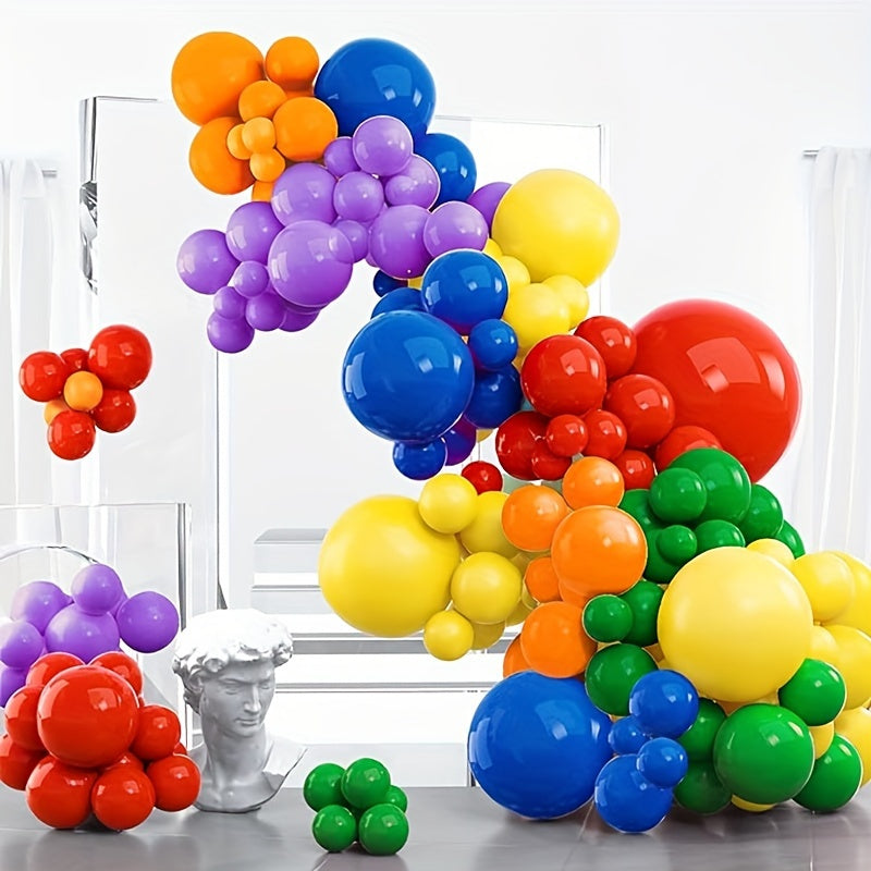 51pcs, Colorful Latex Balloons Party  Supplies