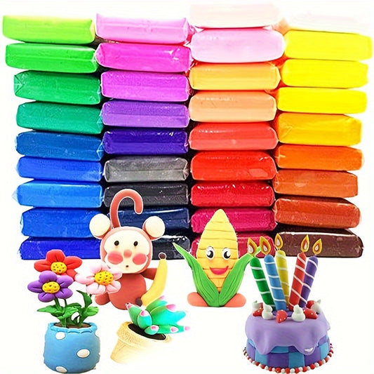 36 Colors Air Dry Modeling Magical Clay With Tools