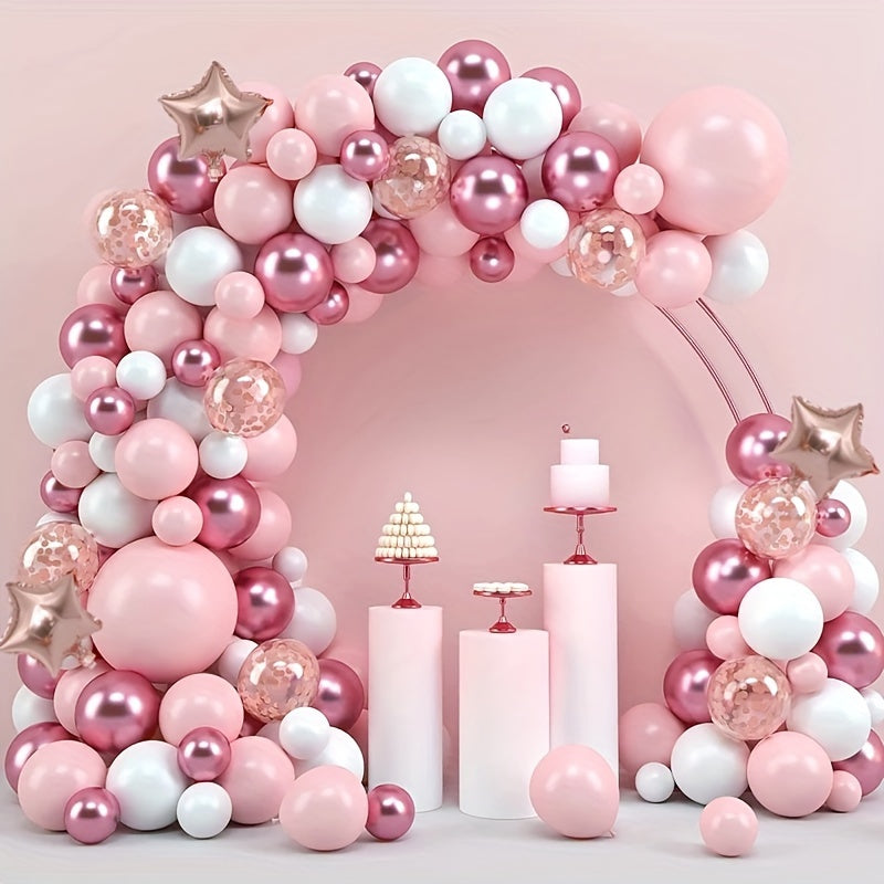 160pcs, Pink Balloon Garland Arch Kit