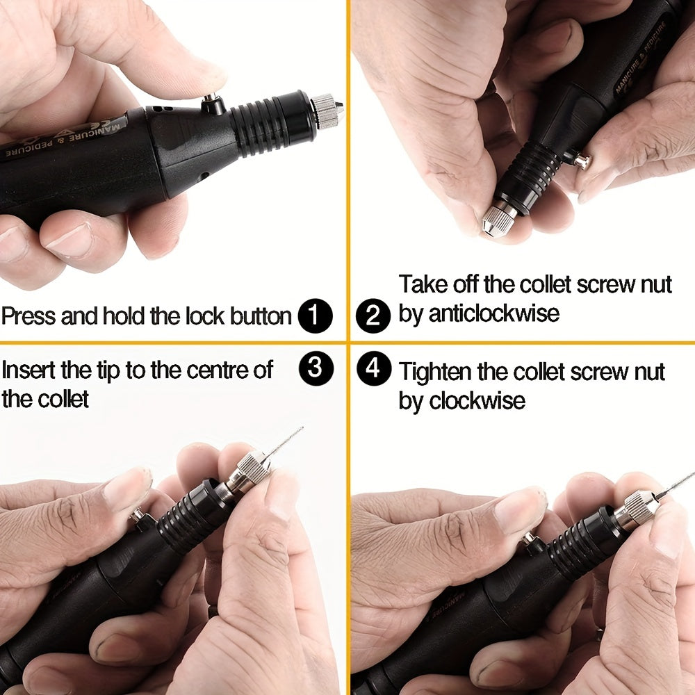 Engraving Tool Kit, Multi-Functional Electric Corded Micro Engraver