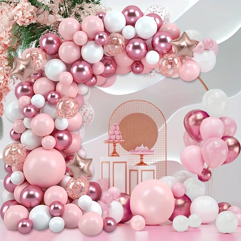 160pcs, Pink Balloon Garland Arch Kit