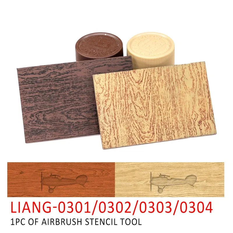 Airbrush Stencil Wood Texture Tools