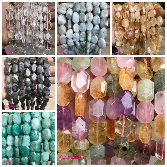 Natural Multicolor Stone Beads For Jewelry Making