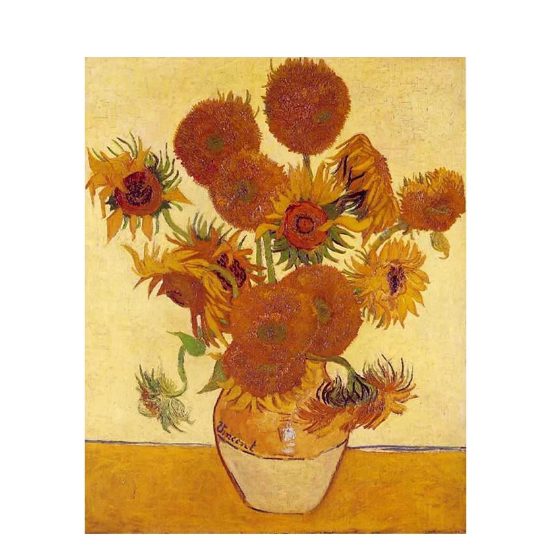 Painting By Numbers Sunflowers Kit