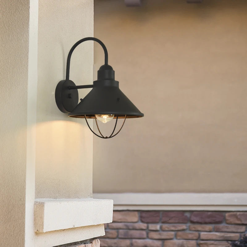 Retro Wall Exterior Waterproof Porch Lighting