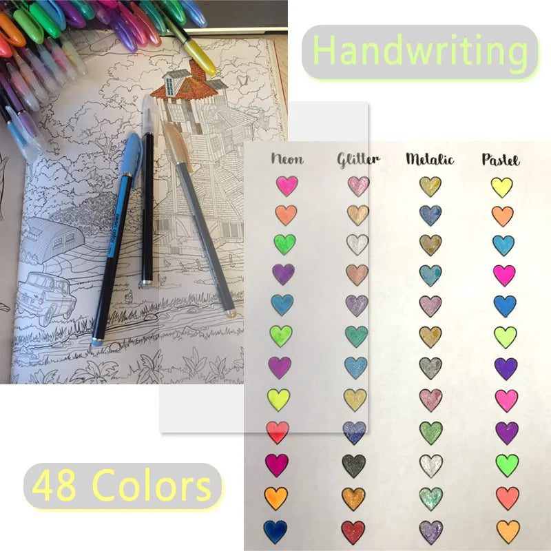 48 Colors Sketch Pen Marker Set