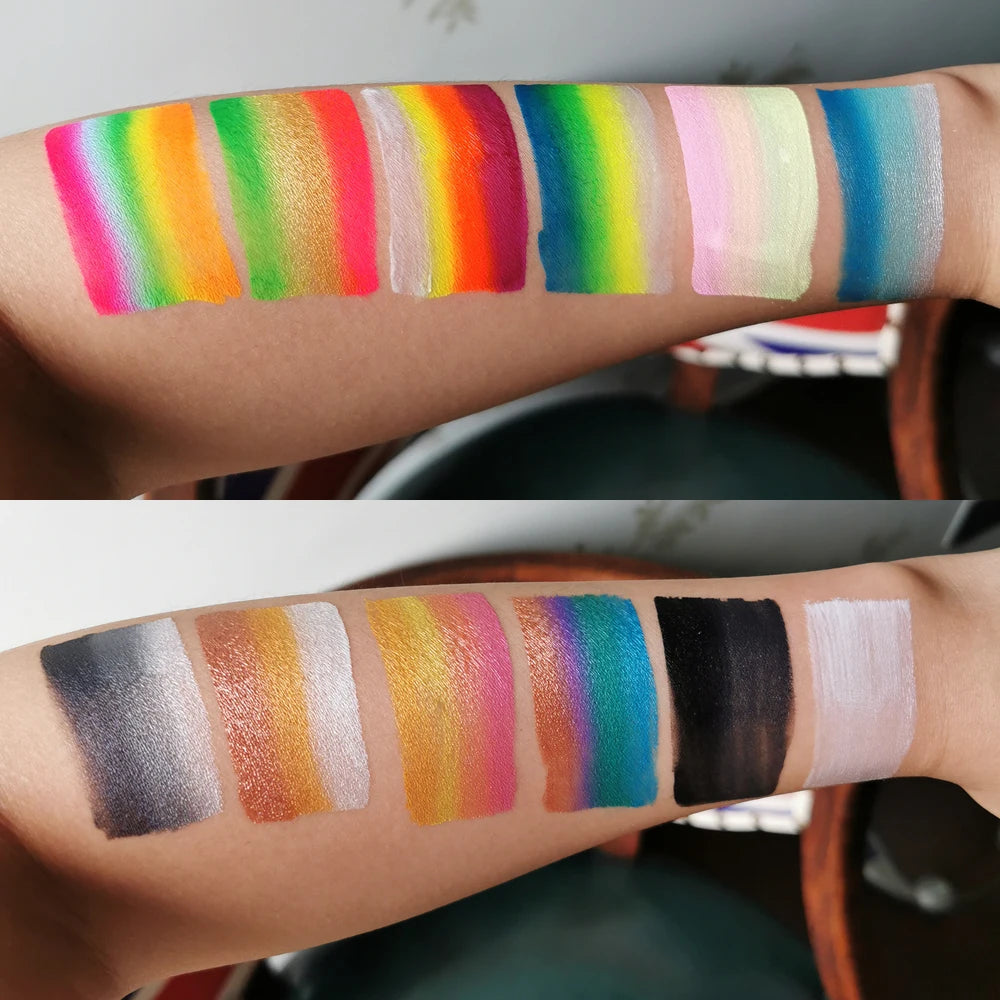 Rainbow Face Paint Multicolor Series Temporary Body Paint