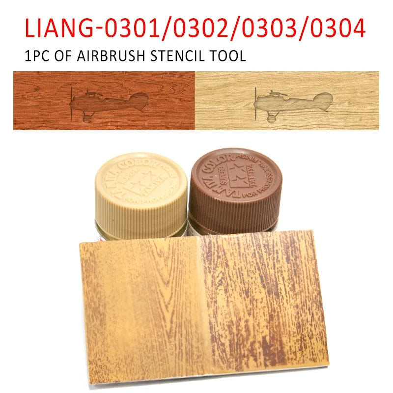 Airbrush Stencil Wood Texture Tools