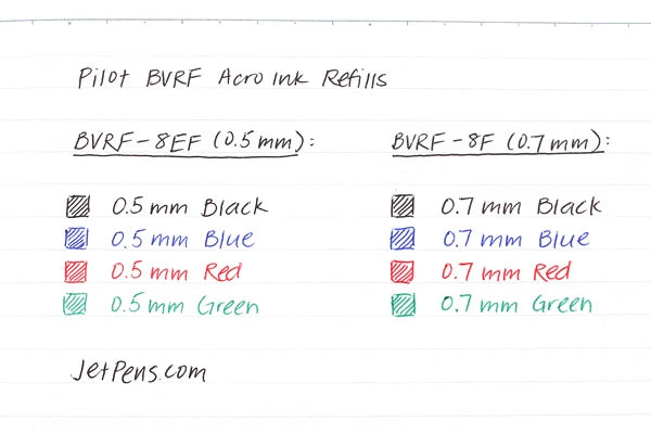 Pilot BVRF-8F Ballpoint Multi Pen Refill