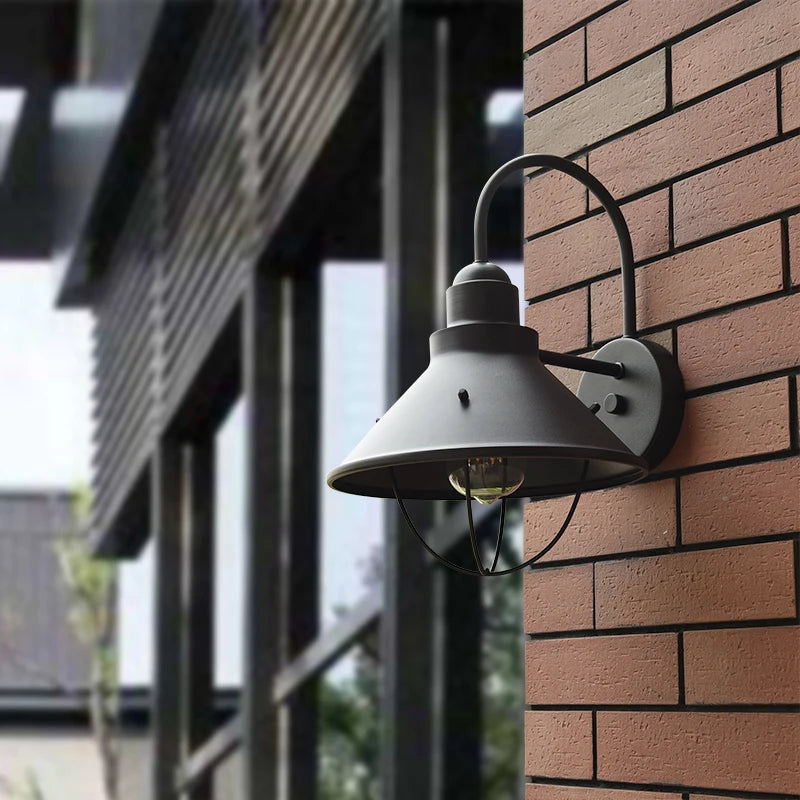 Retro Wall Exterior Waterproof Porch Lighting