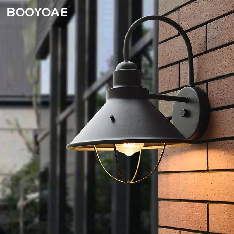 Retro Wall Exterior Waterproof Porch Lighting