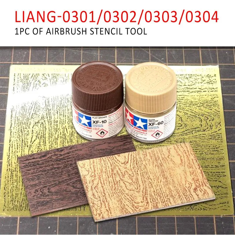 Airbrush Stencil Wood Texture Tools