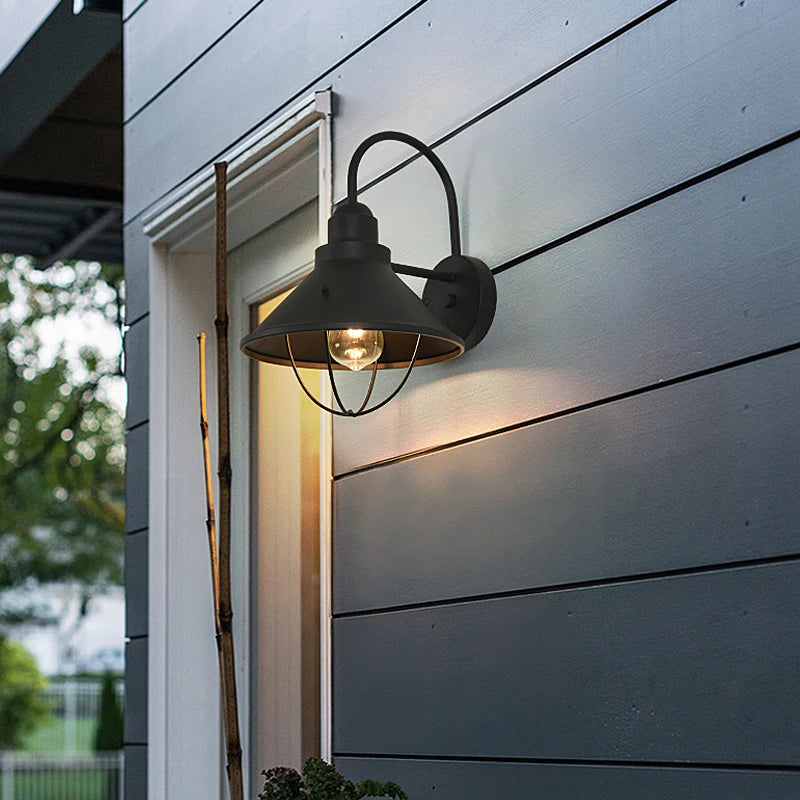 Retro Wall Exterior Waterproof Porch Lighting