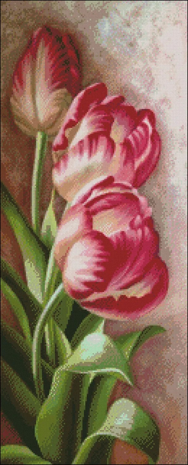 Embroidery Counted Cross Stitch Tulip Kits