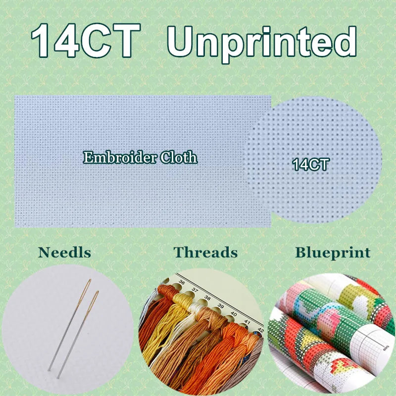 Embroidery Counted Cross Stitch Tulip Kits