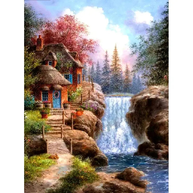 Painting By Number Waterfall Kits