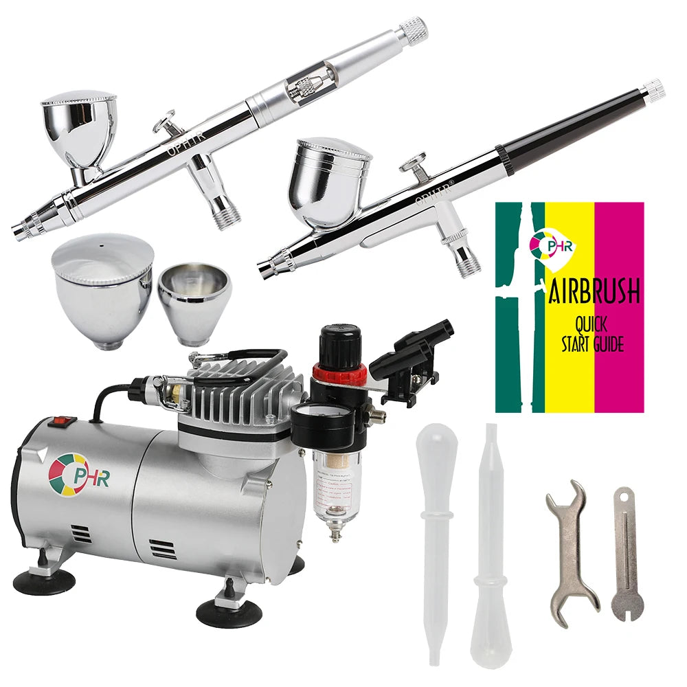 Airbrush Kit with Air Compressor for Hobby