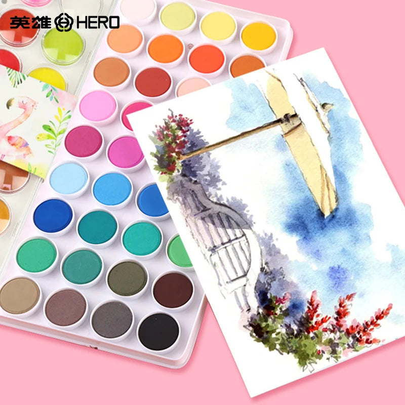 Hero Portable Solid Pigment 12/16/28/36 Colors