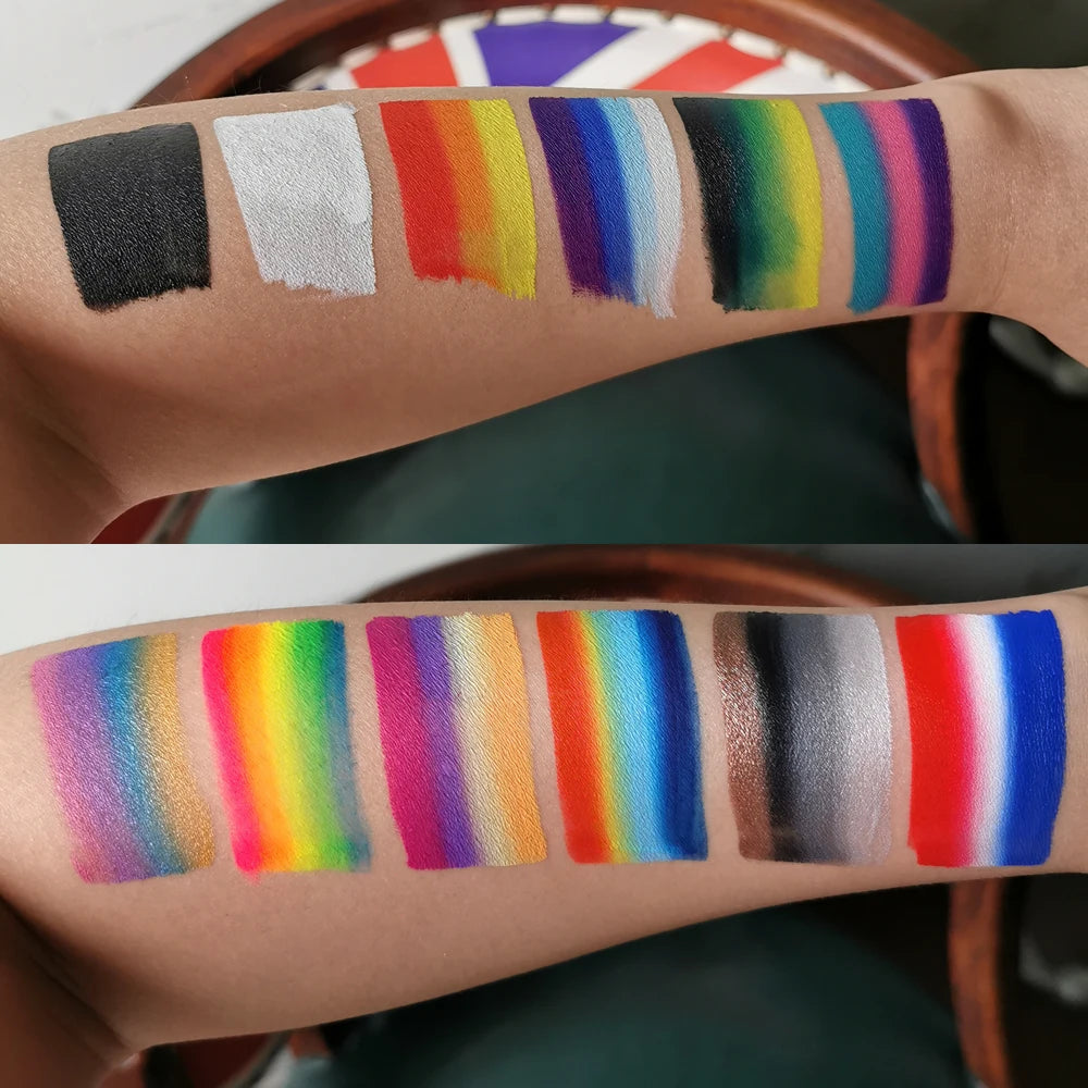 Rainbow Face Paint Multicolor Series Temporary Body Paint