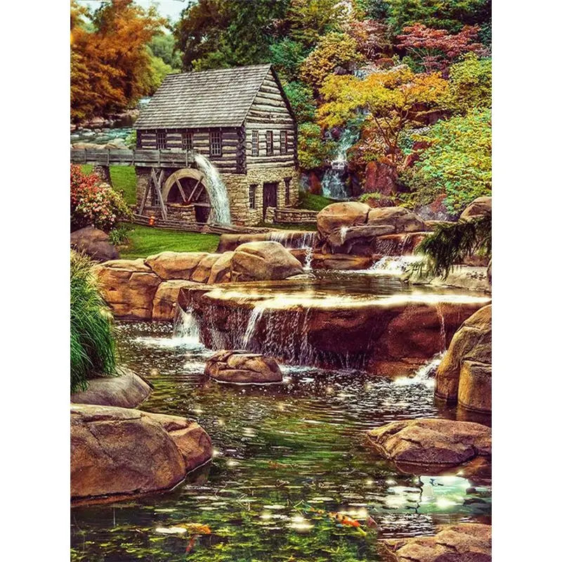 Painting By Number Waterfall Kits