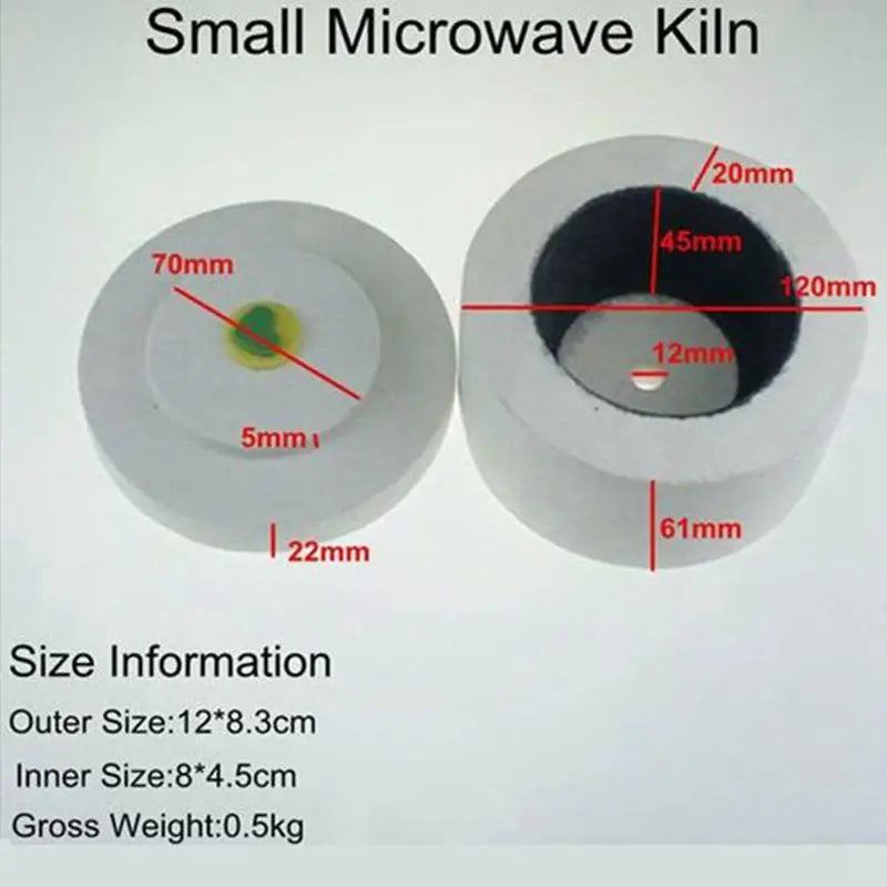 Microwave Kiln Kit (7pcs set) For Fused Glass