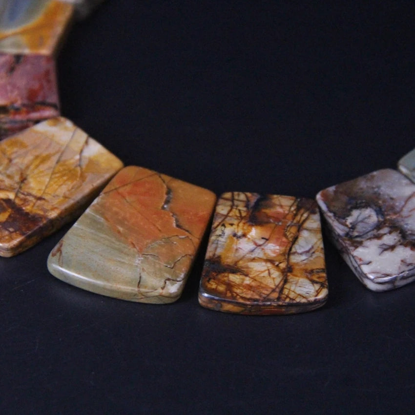 Picasso Jasper Stone Beads For Jewelry Making