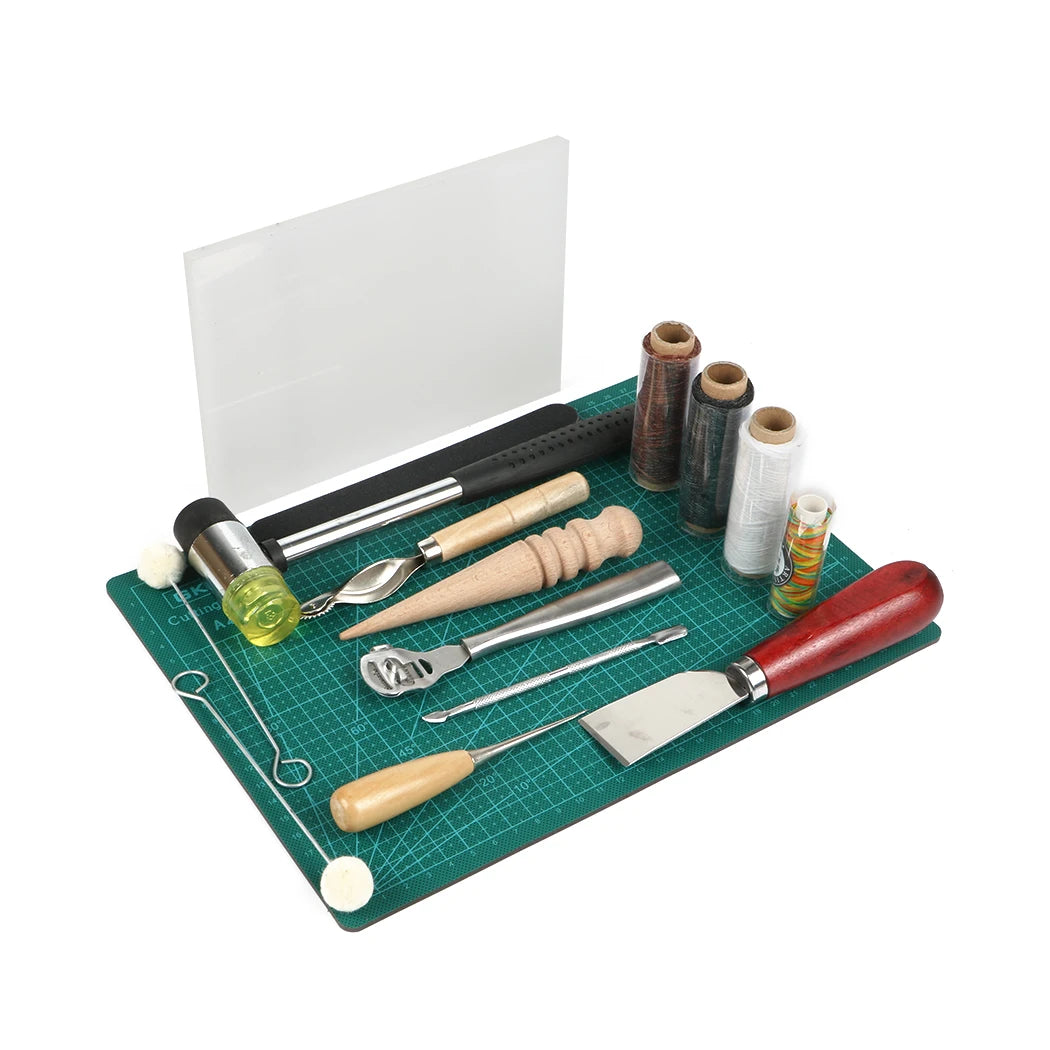 44 Pcs Retro Leather Craft Tools Kit