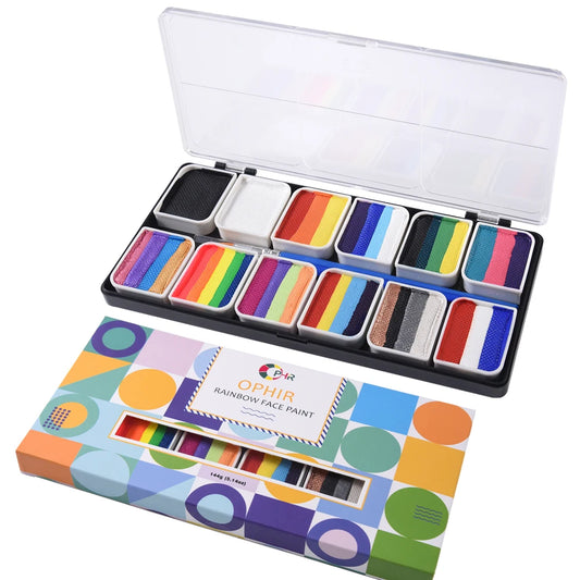 Rainbow Face Paint Multicolor Series Temporary Body Paint