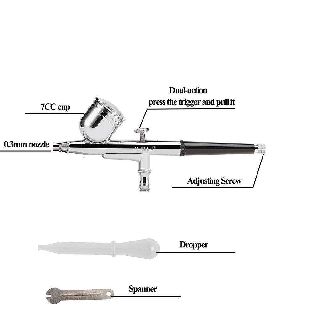 Airbrush Kit with Air Compressor for Hobby