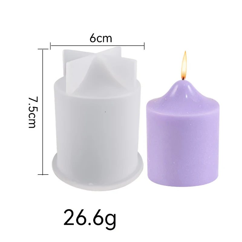 Cylinder Silicone Candle Silicone Mold