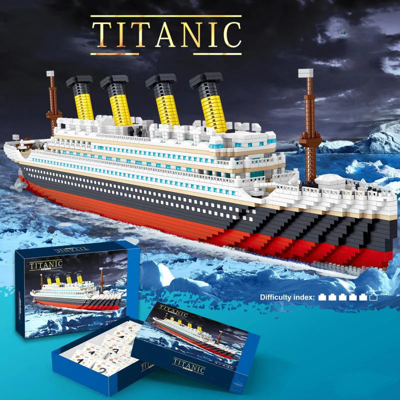 4404PCS Titanic Building Blocks Cruise Ship