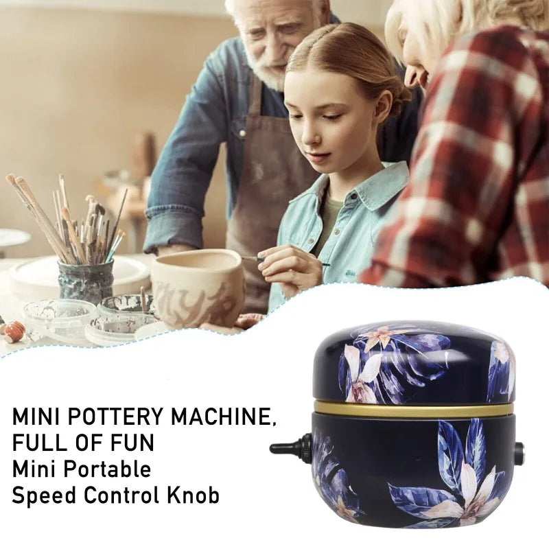 Mini Electric Pottery Wheel DIY Sculpting Kit