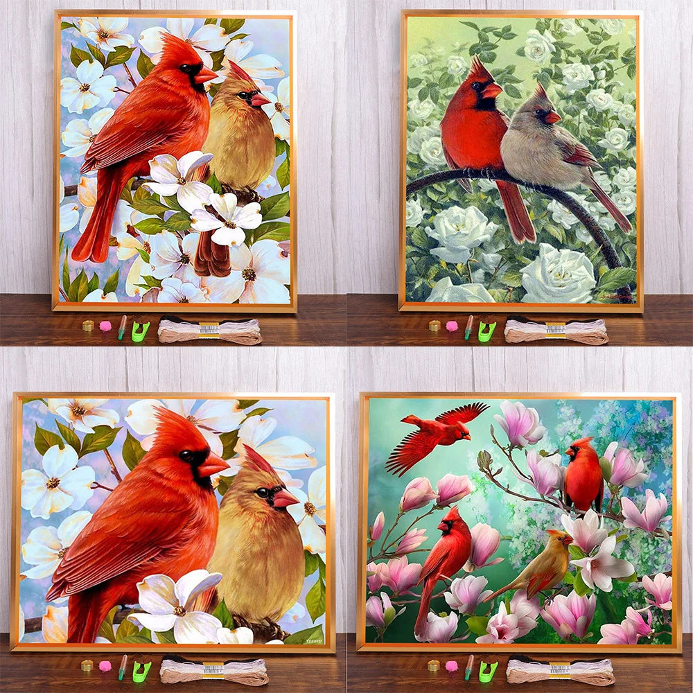 Winter Bird 11CT Cross-Stitch Embroidery Kit