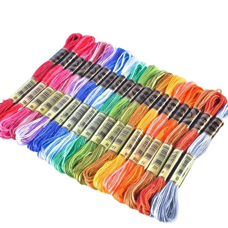 78 color segment dyed embroidery thread