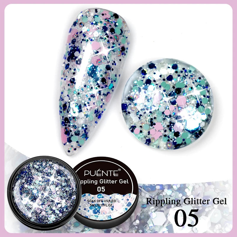 Glitter Nail Polish Sparkling Mica Shell Sequins