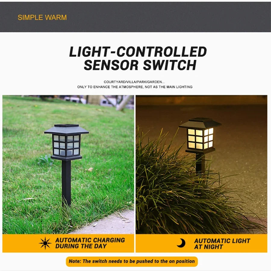 Outdoor Solar Garden Landscape Pathway Light