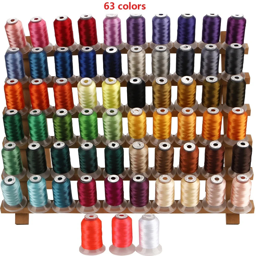 80 Brother Colors Set Premium Polyester Embroidery Thread