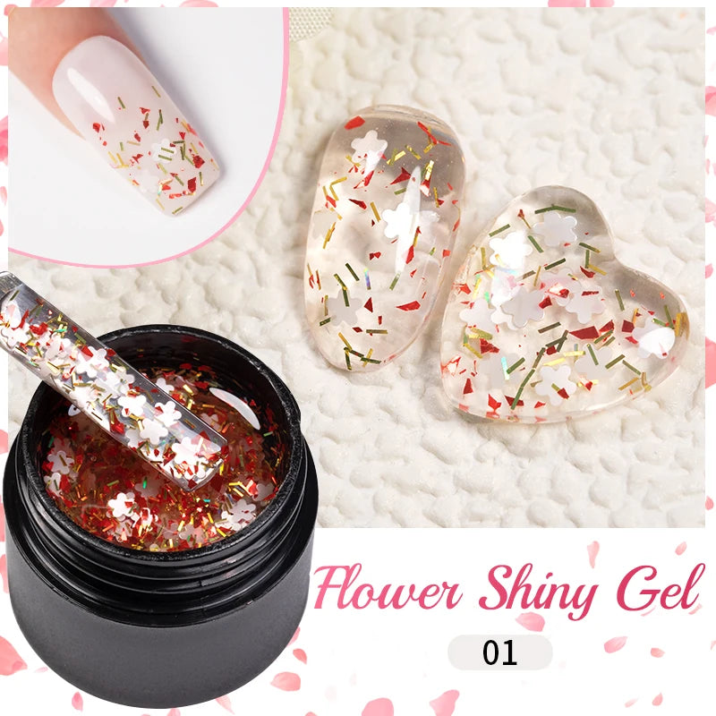 Glitter Nail Polish Sparkling Mica Shell Sequins