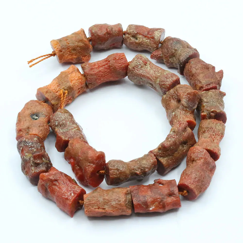 Coral Branch Bamboo Nugget Beads For Jewelry Making