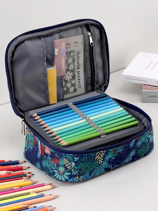 Pencil Case Aesthetic  Large Capacity 72 Holes