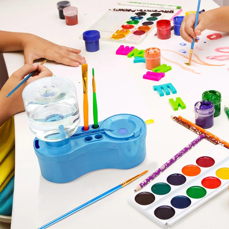 Paint Brush Cleaner With Drainage And Brush Holder