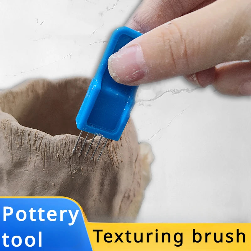 Pottery Tools Five Needle Scratcher Texture Brush