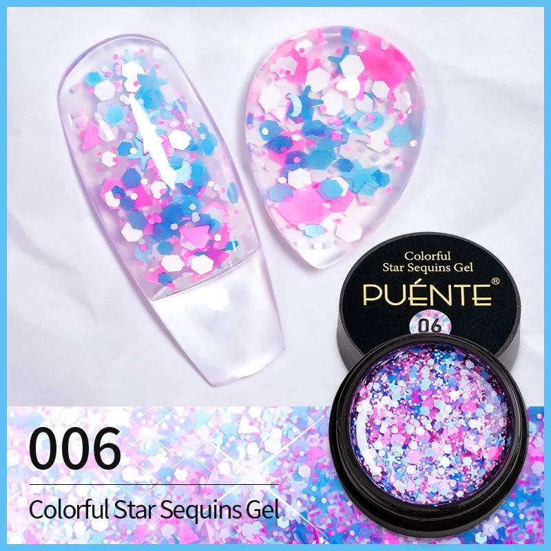 Glitter Nail Polish Sparkling Mica Shell Sequins