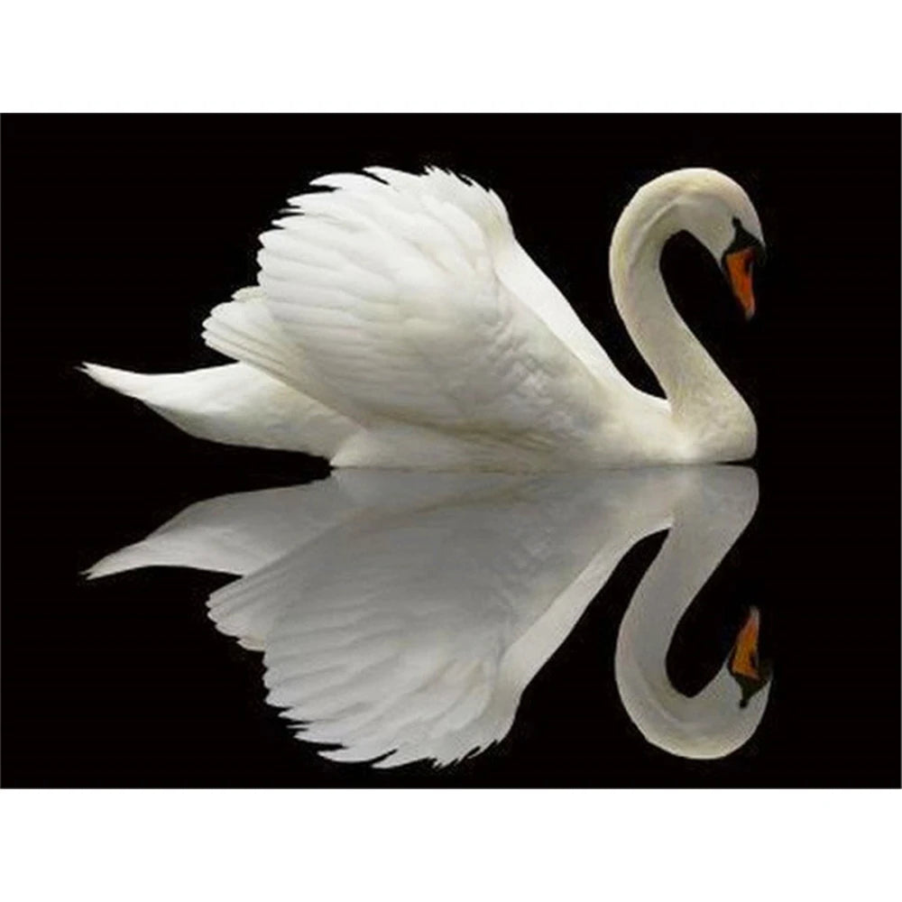 Swan Printed Cross Stitch Embroidery Kit